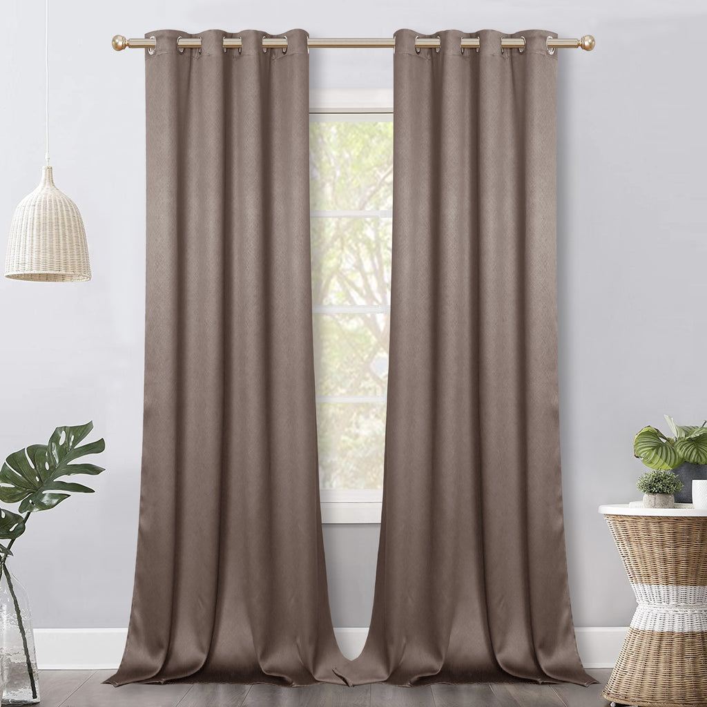 Jolly's Satin Curtains - Brown