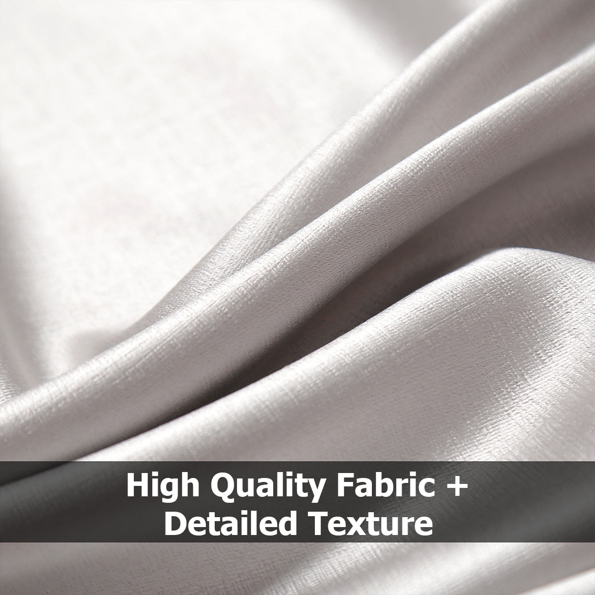 Jolly's Satin Curtains - Silver