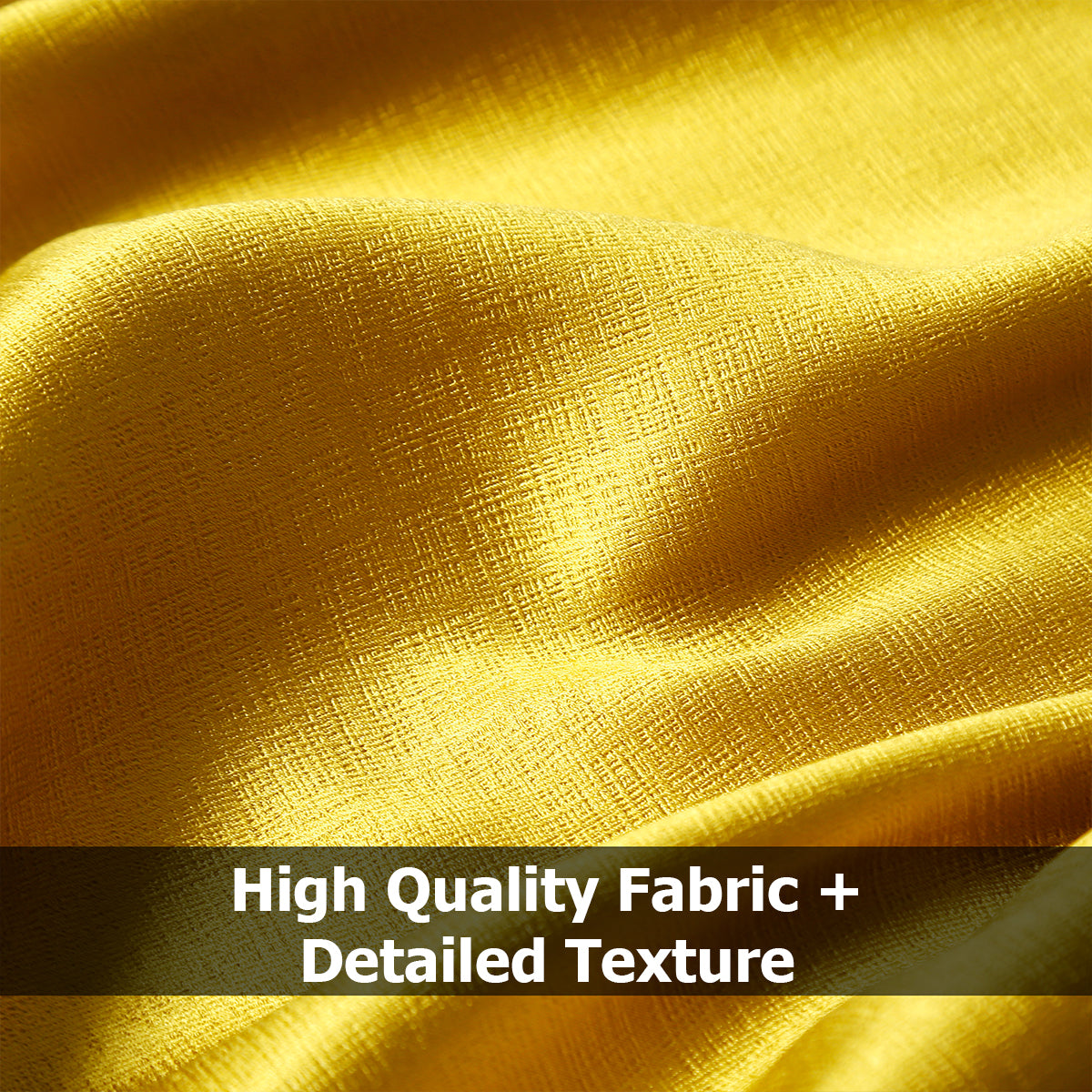 Jolly's Satin Curtains - Yellow