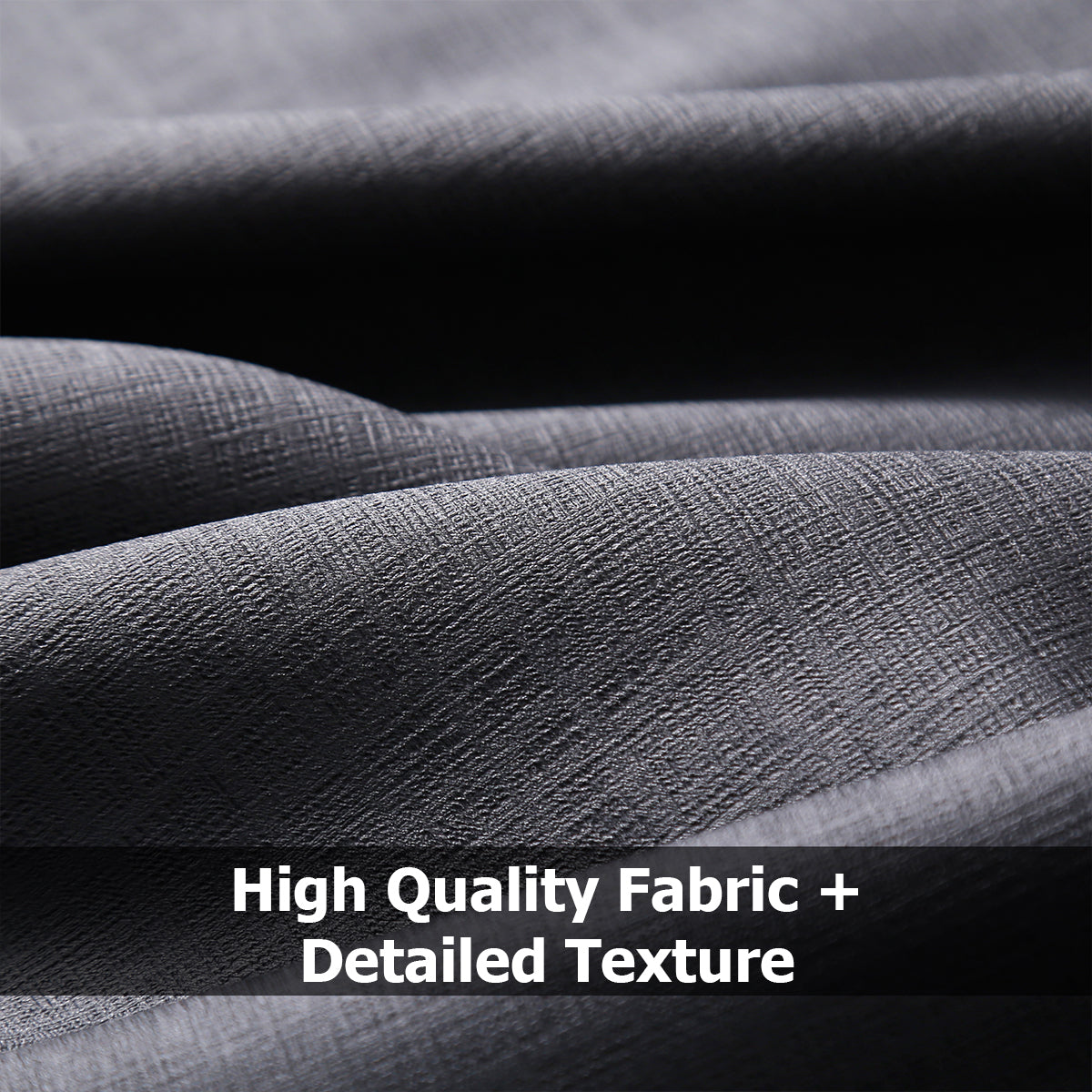 Jolly's Satin Curtains - Dark Gray