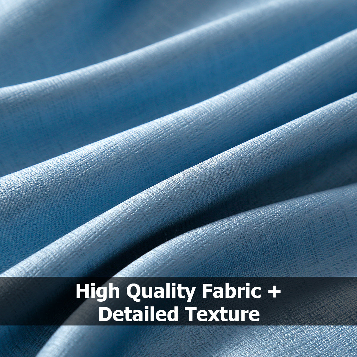 Jolly's Satin Curtains - Light Blue