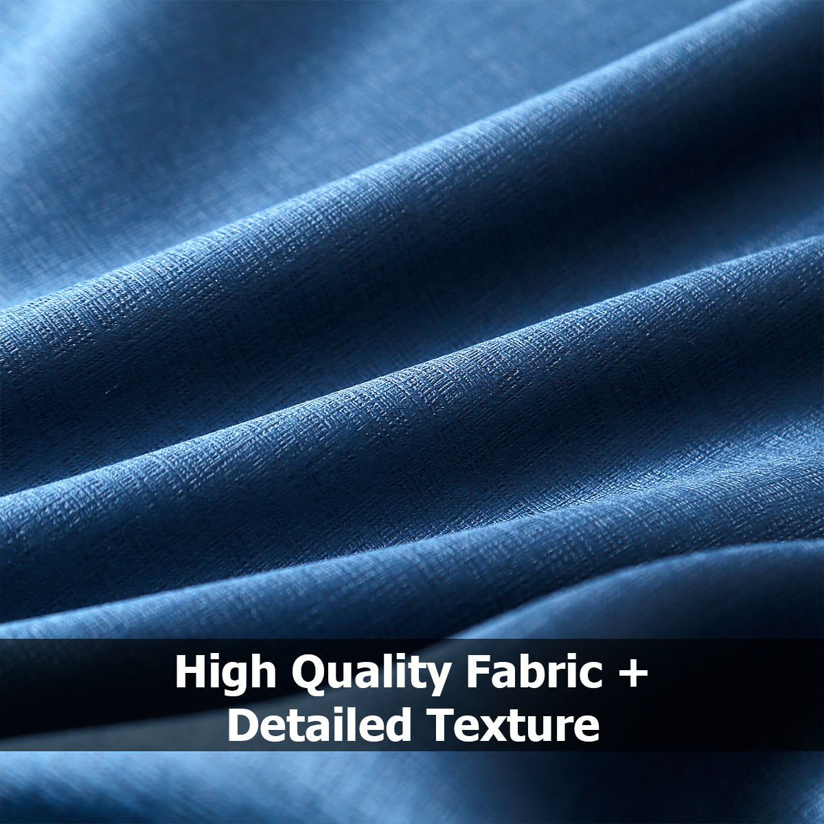 Jolly's Satin Curtains - Ocean Blue
