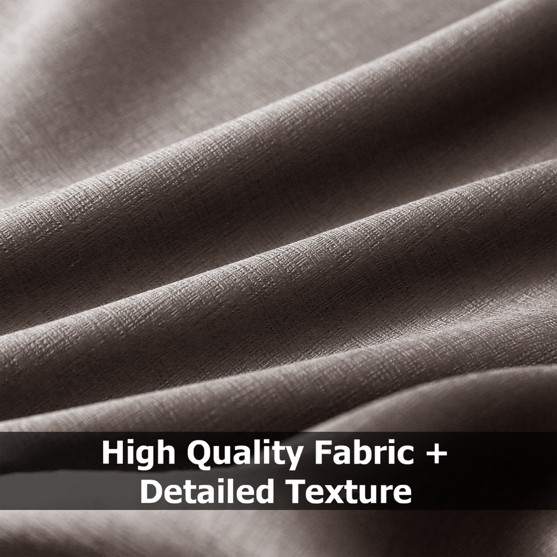 Jolly's Satin Curtains - Brown