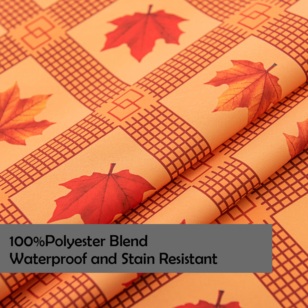 Daily Orange Autumn Leaves Rectangle Tablecloth