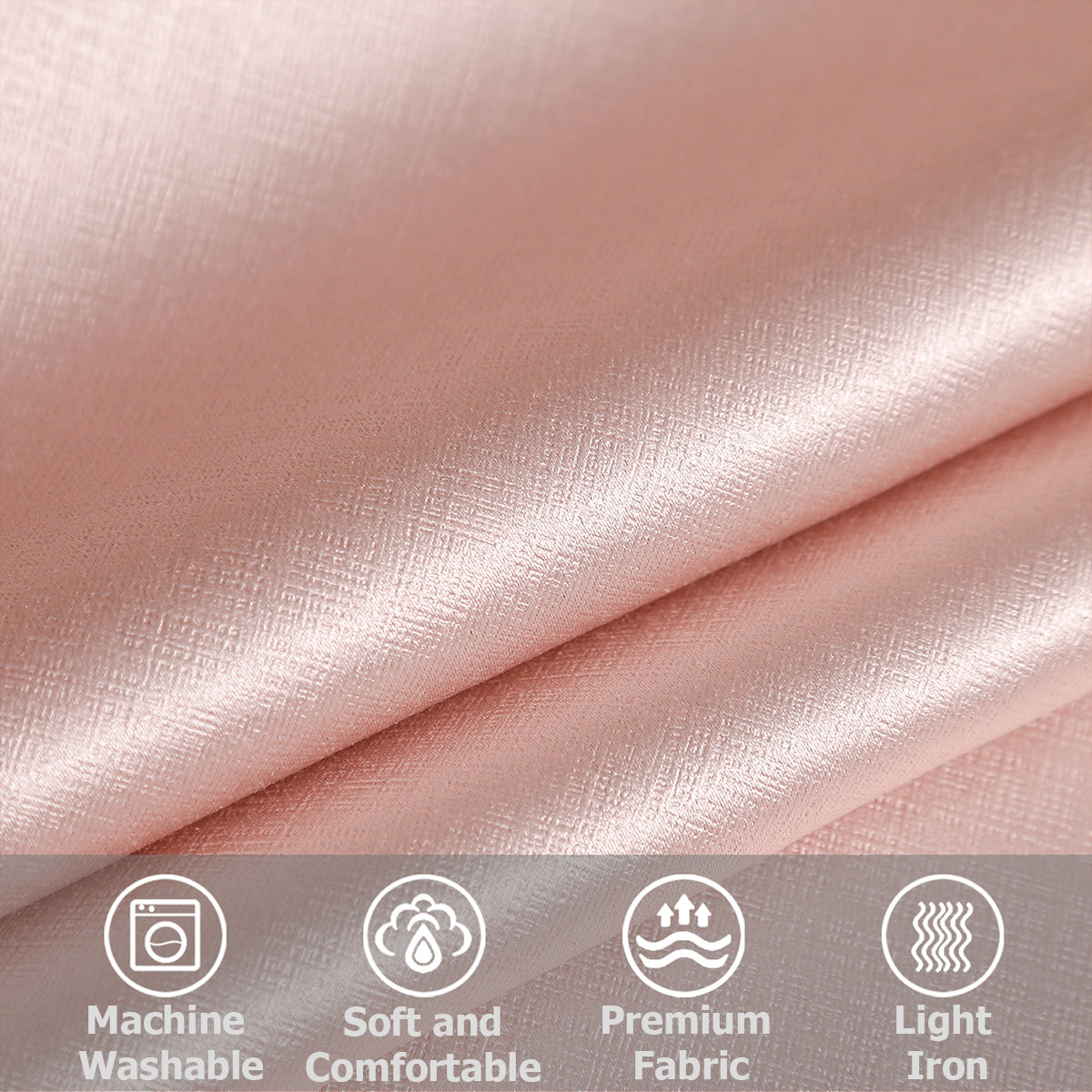 Jolly's Satin Curtains - Pink