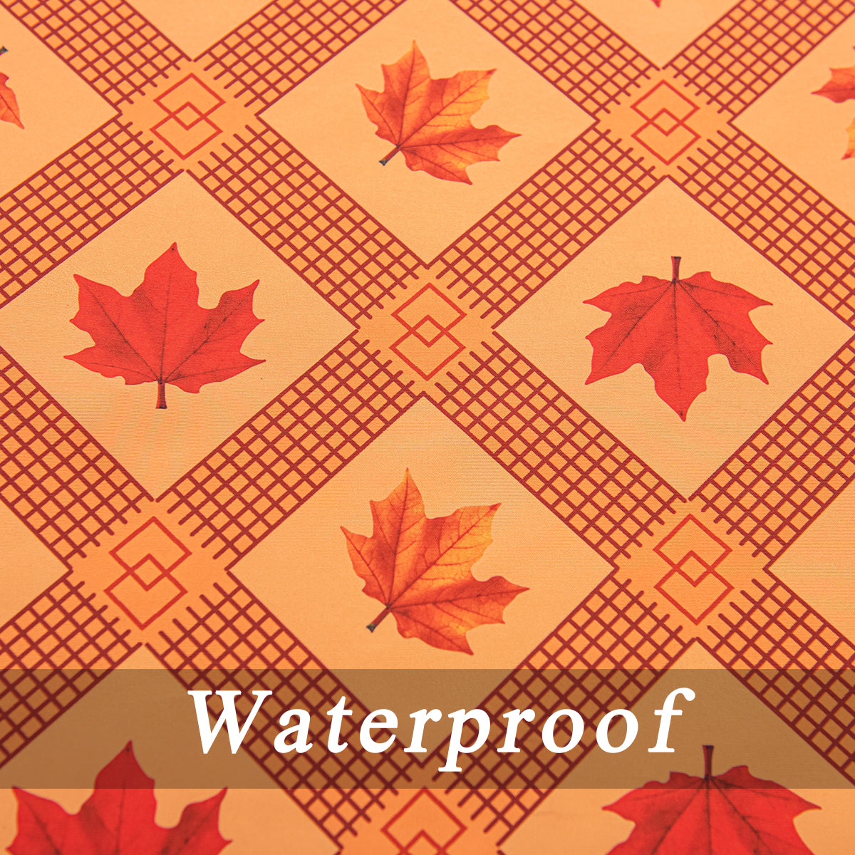 Daily Orange Autumn Leaves Rectangle Tablecloth