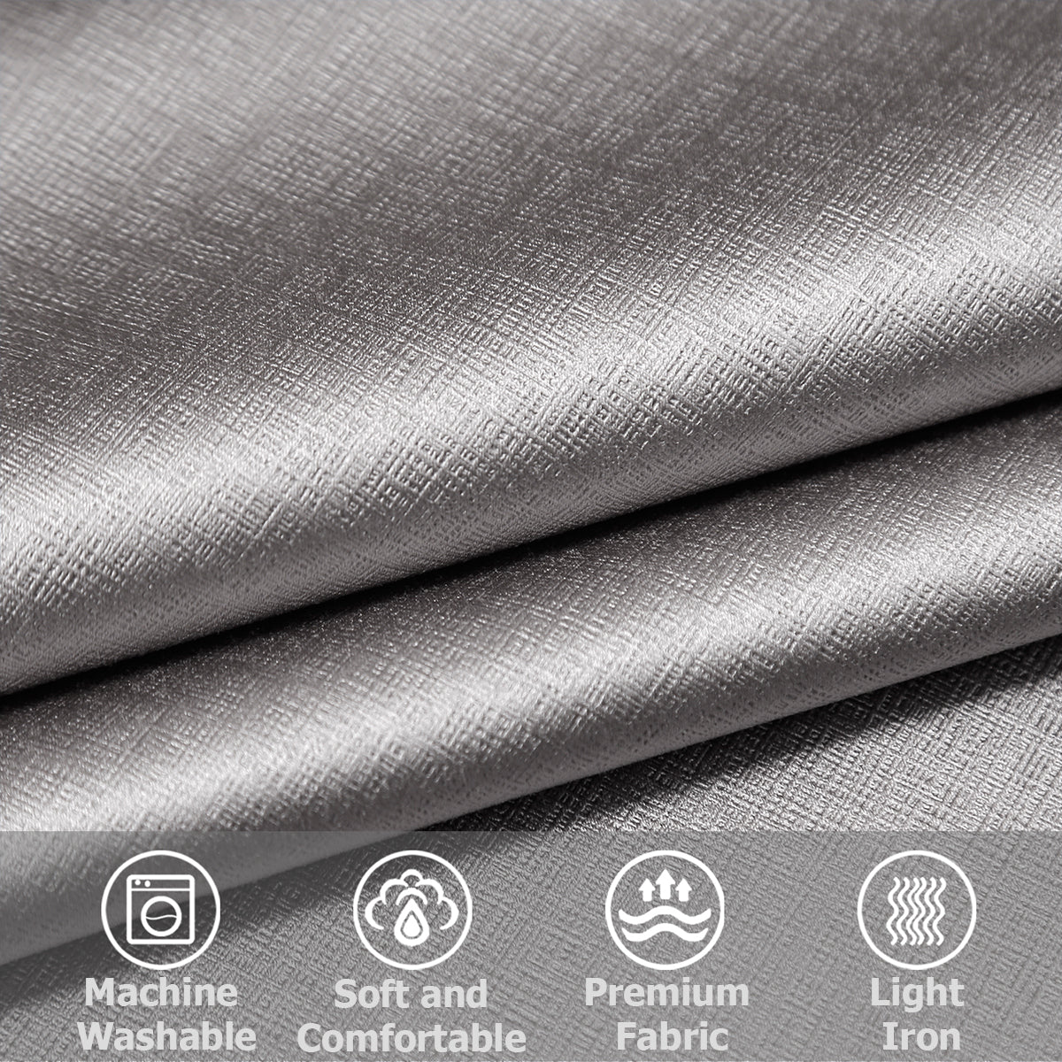 Jolly's Satin Curtains - Gray