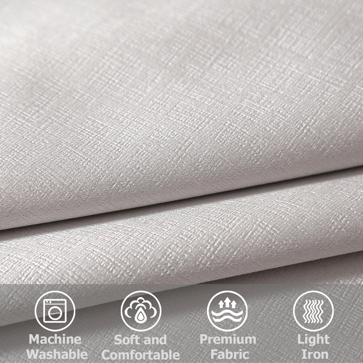 Jolly's Satin Curtains - Silver