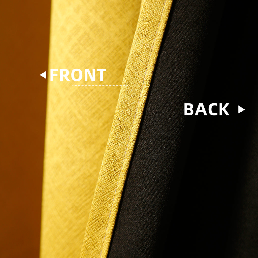 Jolly's Satin Curtains - Yellow