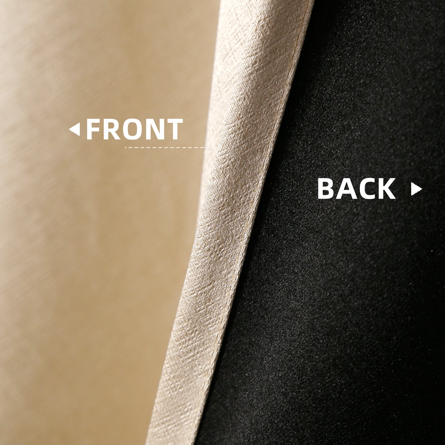 Jolly's Satin Curtains - Beige