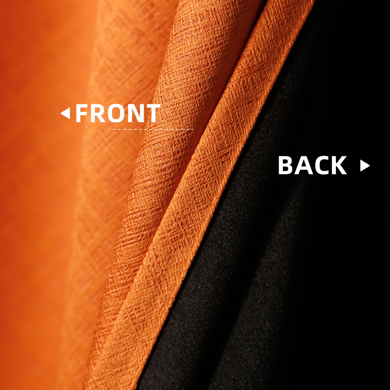 Jolly's Satin Curtains - Orange
