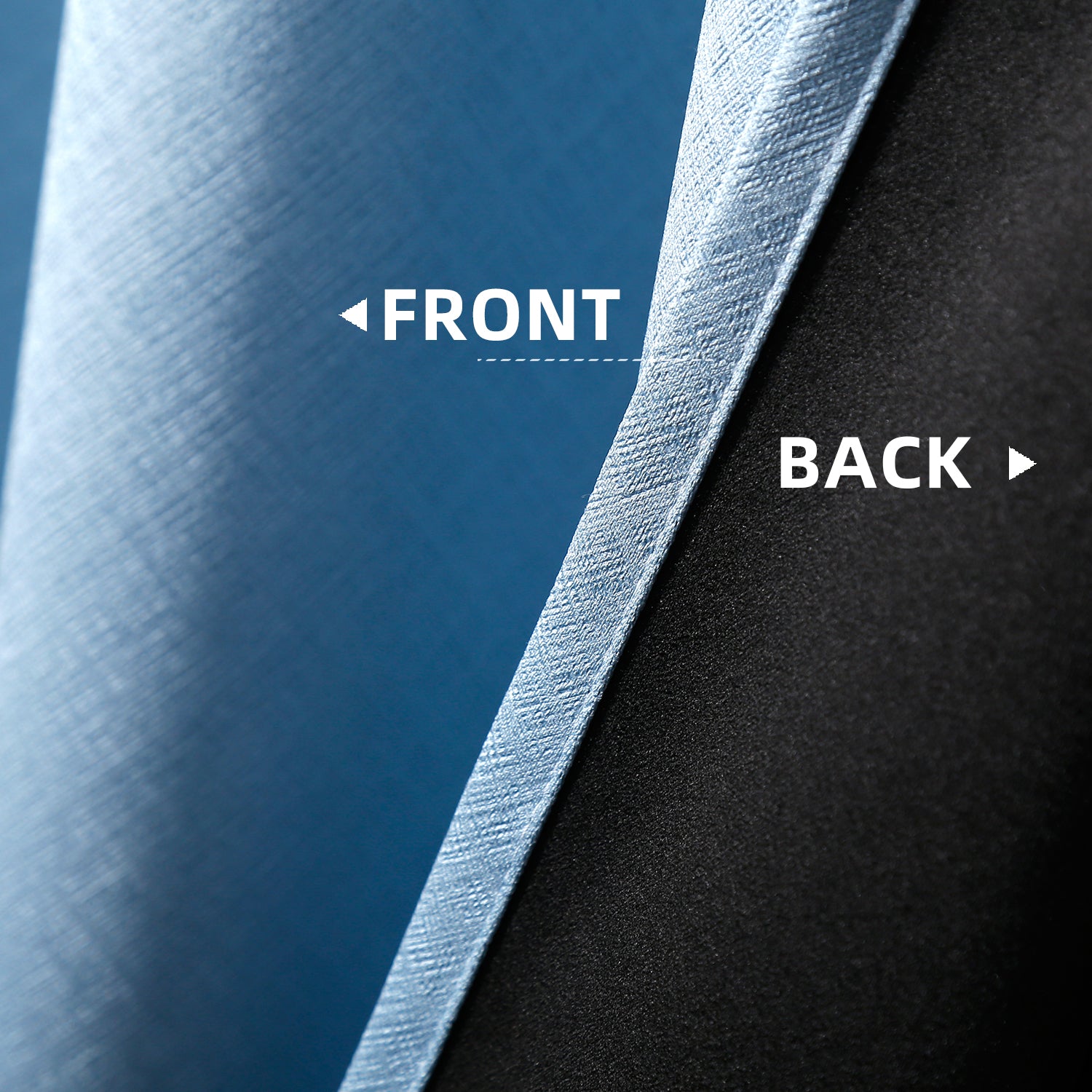 Jolly's Satin Curtains - Light Blue