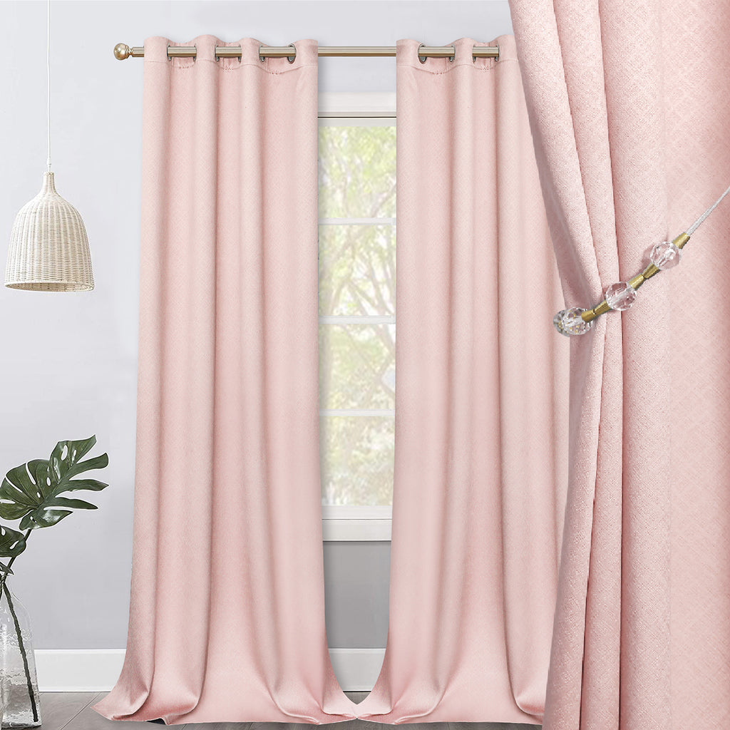 Jolly's Satin Curtains - Pink
