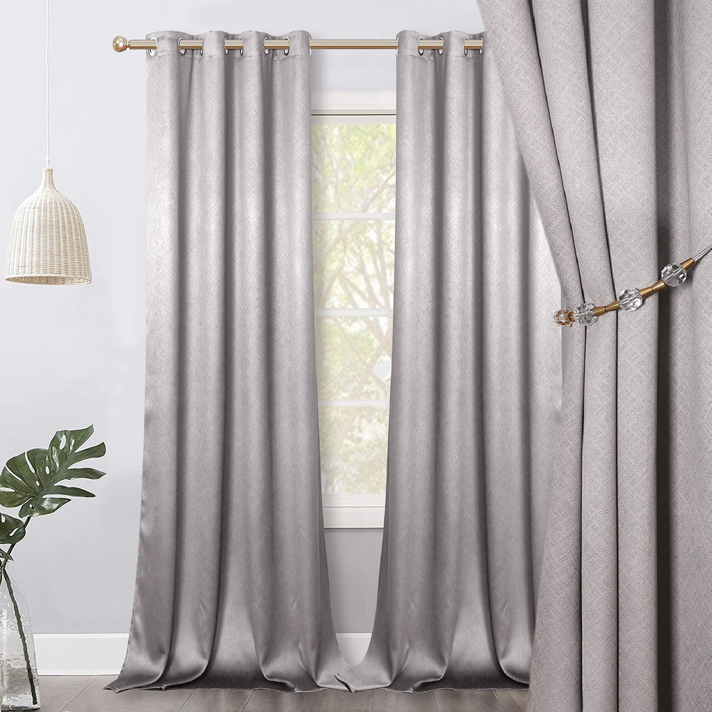 Jolly's Satin Curtains - Gray