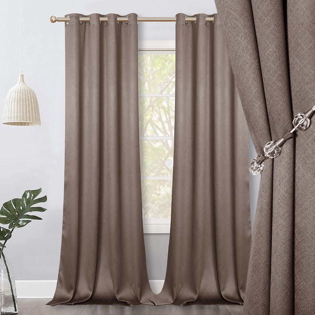 Jolly's Satin Curtains - Brown