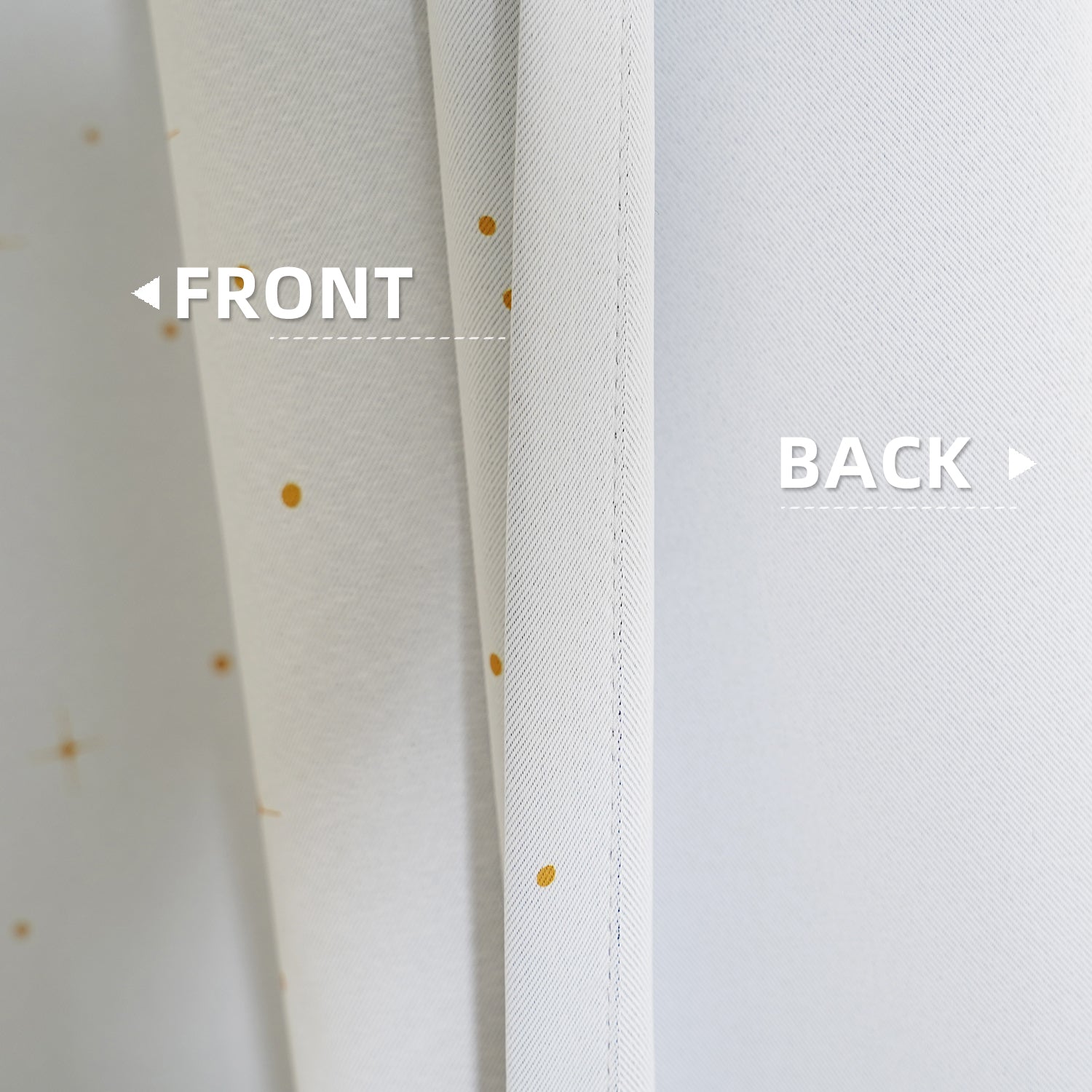 Christmas Curtains - White Reindeer