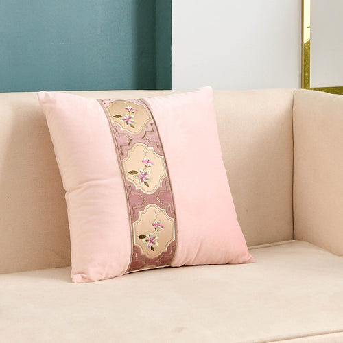 May's Decorative Velvet Throw Pillow Covers - Chinese Orchid [Dusty Pink]